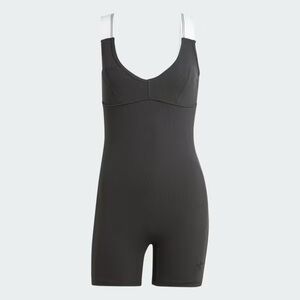 Adidas Black Ribbed Bodysuit